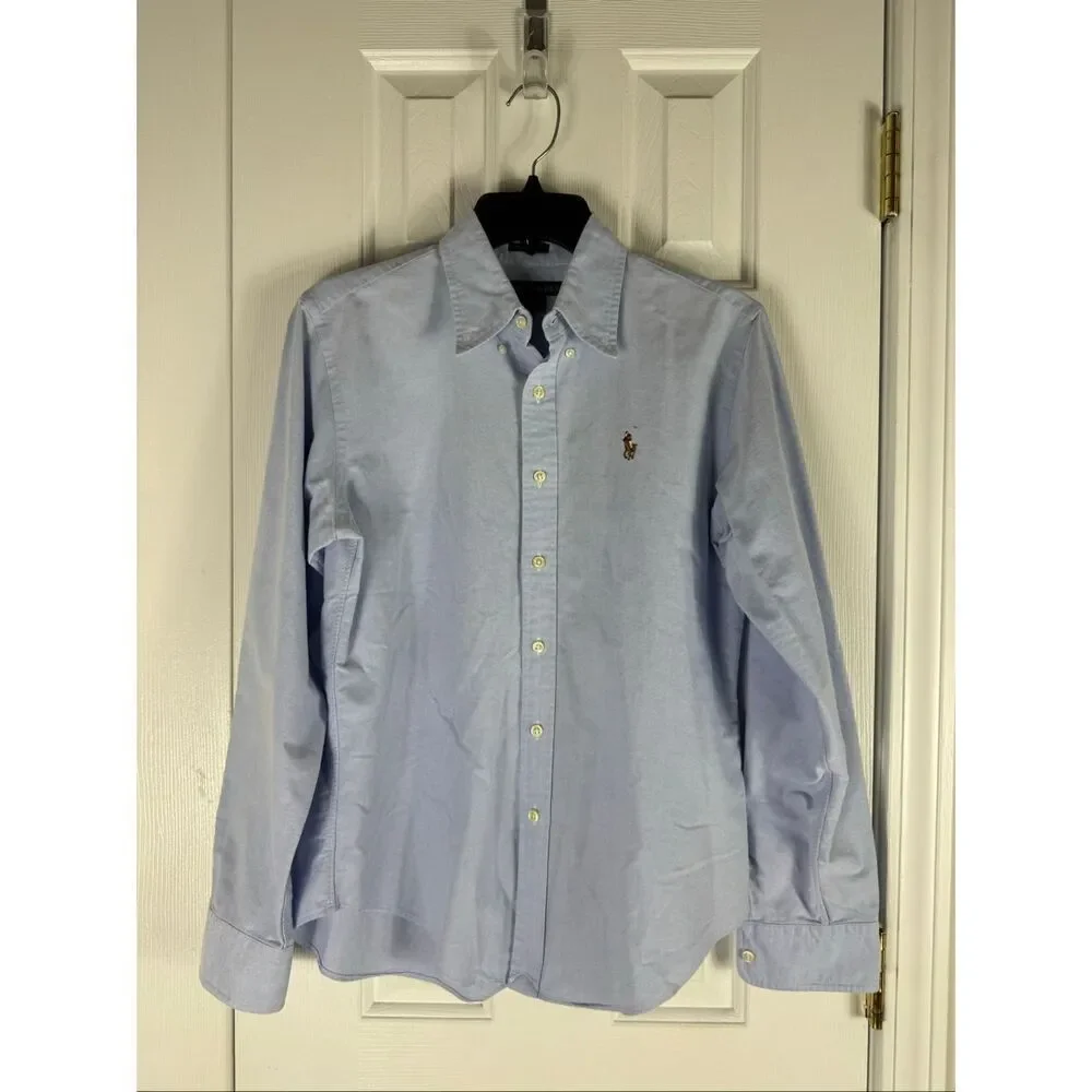 Ralph Lauren Boys Classic Fit Blue Shirt Size 10